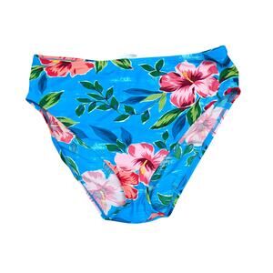Vintage Cole of California Tropical Floral Print High Waisted Bikini Bottom 14